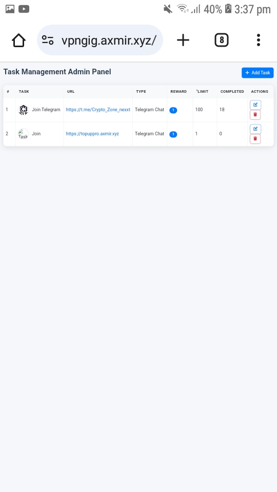 এডমিন প্যানেল স্ক্রিনশট ৯